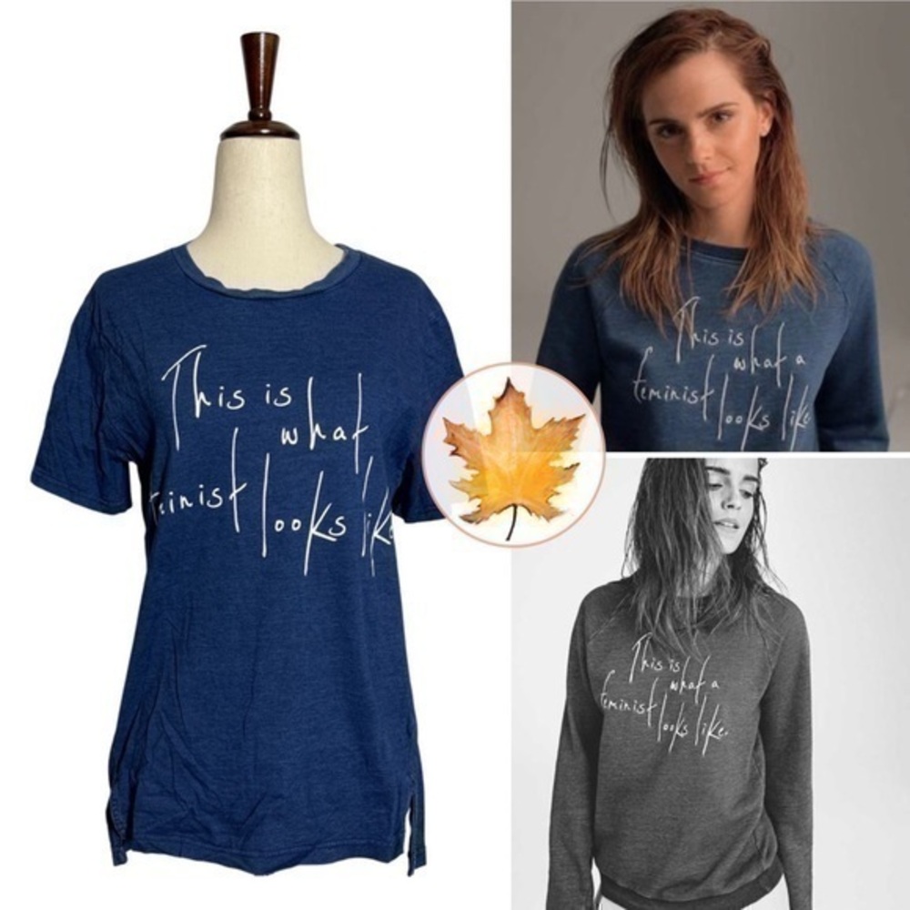 Whistles • This Is What A Feminist Looks Like Graphic Tee S ASO Emma Watson Alt